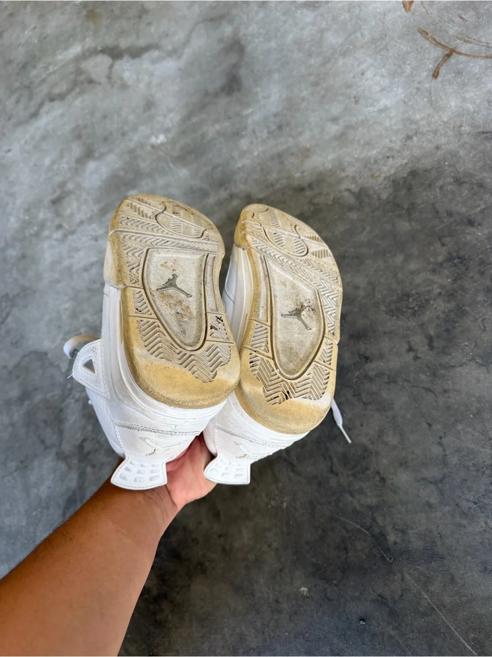 2016 Nike Air Jordan 4 Pure Money White Size 5.5